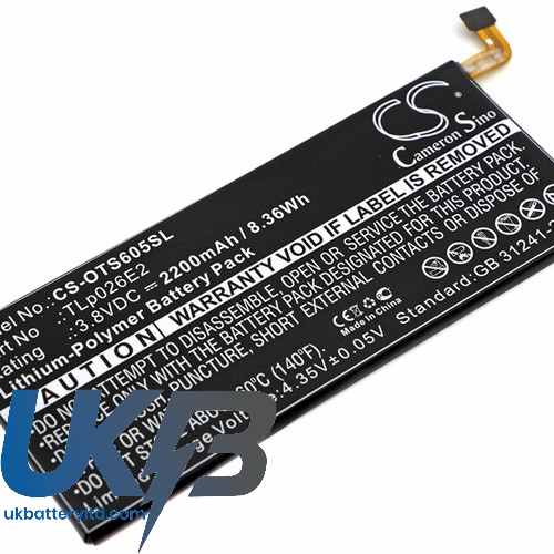 ALCATEL TLp026E2 Compatible Replacement Battery