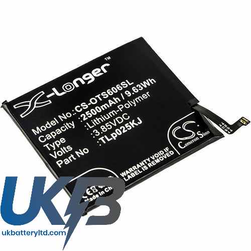 Alcatel TLp025K1 Compatible Replacement Battery