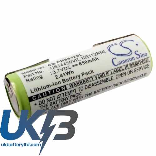 Philips KR112RRL US14430VR HS8420 HS8420/23 Compatible Replacement Battery