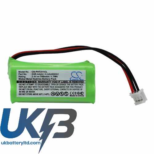 PHILIPS 2HR AAAU Compatible Replacement Battery