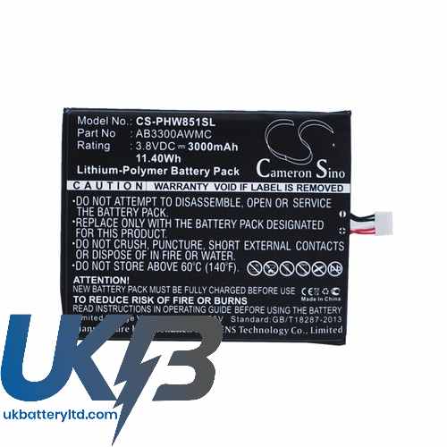 PHILIPS W8510 Compatible Replacement Battery