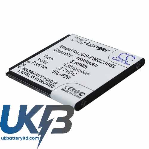 Replacement Battery Batteries For PHICOMM BL F20 CS PMC230SL Replacement Battery Batteries For PHICOMM BL F20 CS PMC230SL