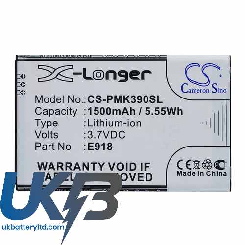 PHICOMM K390V Compatible Replacement Battery