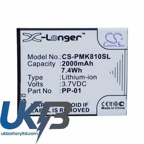 PHICOMM PP-01 i810t Compatible Replacement Battery