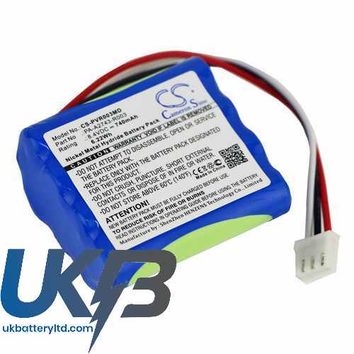 Physiomed HR-AAA4U-1000-F3+F4 Compatible Replacement Battery