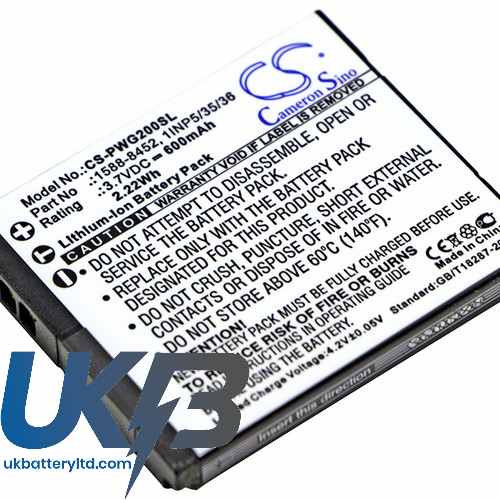 PANASONIC RP WFG20E K Compatible Replacement Battery