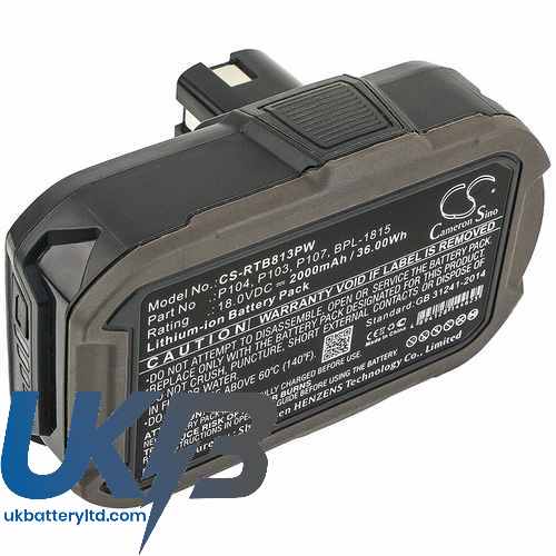 Ryobi CDA1802 Compatible Replacement Battery