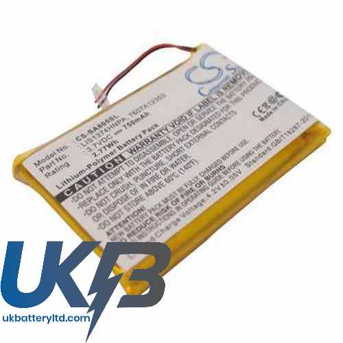 Sony NW-A808B Compatible Replacement Battery