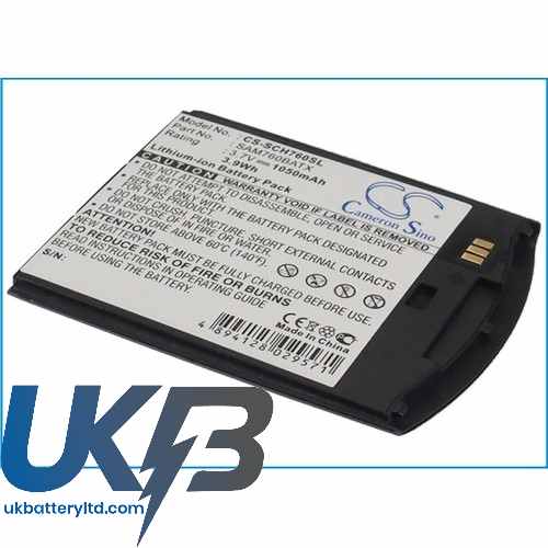 Samsung ABC760ADZBSTD ABCI760ADZ SAM760BATX SCH-I760 Compatible Replacement Battery