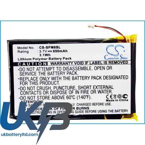 JNC SSF-M805 SSF-M810 Compatible Replacement Battery