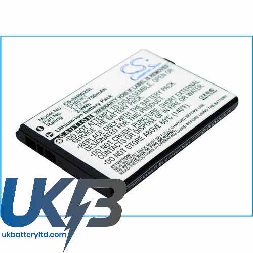 SHARP SHBDK1 Compatible Replacement Battery