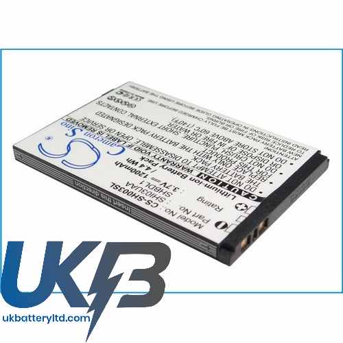 SHARP SHBDL1 Compatible Replacement Battery