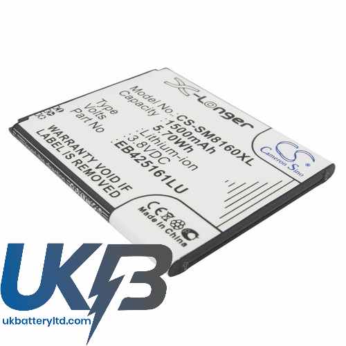 SAMSUNG Galaxy S Duos 2 Compatible Replacement Battery
