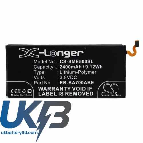 SAMSUNG Galaxy E5 Duos 3G Compatible Replacement Battery