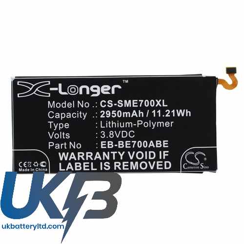 SAMSUNG SM E700F Compatible Replacement Battery