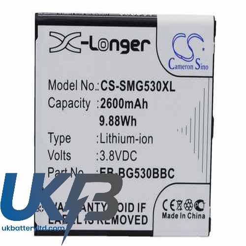 Samsung Galaxy J3 Emerge Compatible Replacement Battery