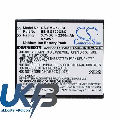 SAMSUNG SM G720N0 Compatible Replacement Battery
