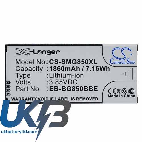 SAMSUNG EB BG850BBC Compatible Replacement Battery
