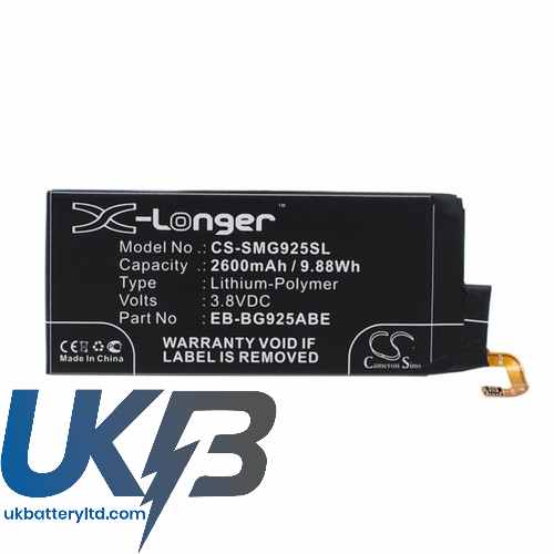 SAMSUNG SM G925X Compatible Replacement Battery