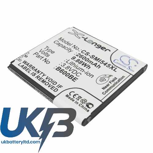 Samsung B600BC B600BE B600BU Altius Galaxy S 4 Duos IV Compatible Replacement Battery