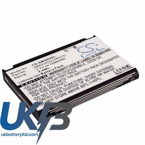 Samsung Ab653450Cab Ab653450Cabstd Ab653450Ce Access A827 Ace I325 Compatible Replacement Battery