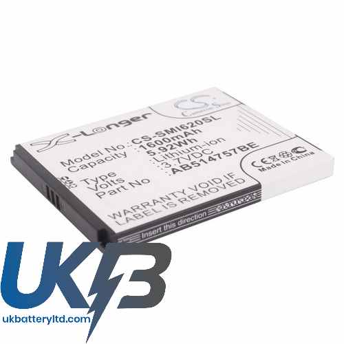 SAMSUNG AB414757BE Compatible Replacement Battery