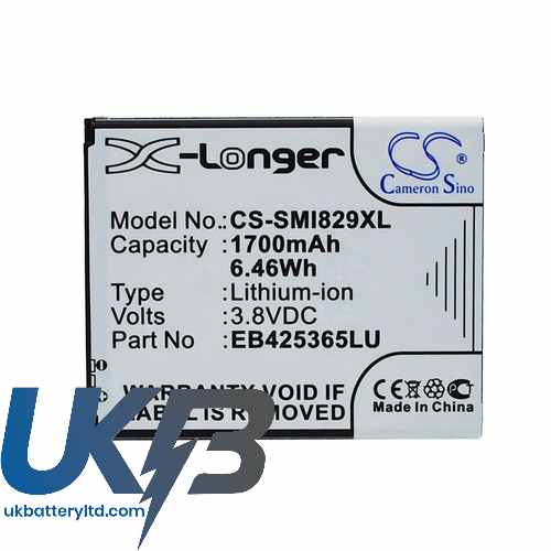 SAMSUNG SCH i829 Compatible Replacement Battery
