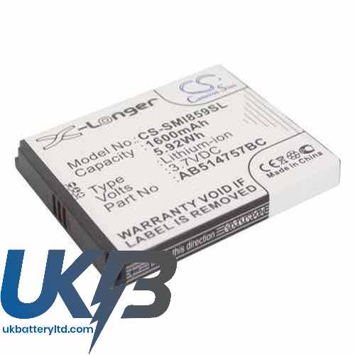 Samsung SCH-i859 Compatible Replacement Battery