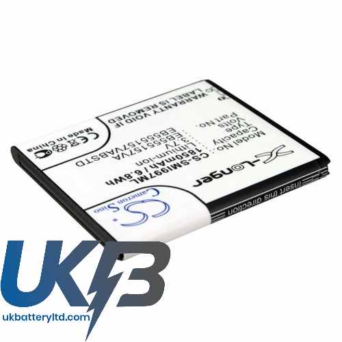 Samsung EB555157VA EB555157VABSTD Galaxy S II HD LTE Skyrocket Infuse 4G Compatible Replacement Battery