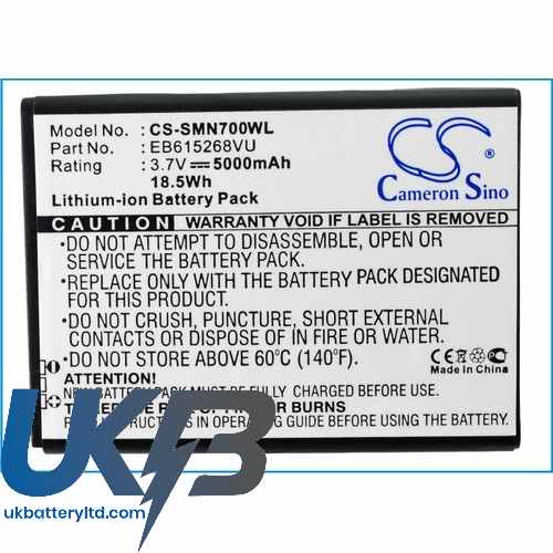 Samsung EB615268VK EB615268VU Galaxy Note GT-I9220 GT-N7000 Compatible Replacement Battery