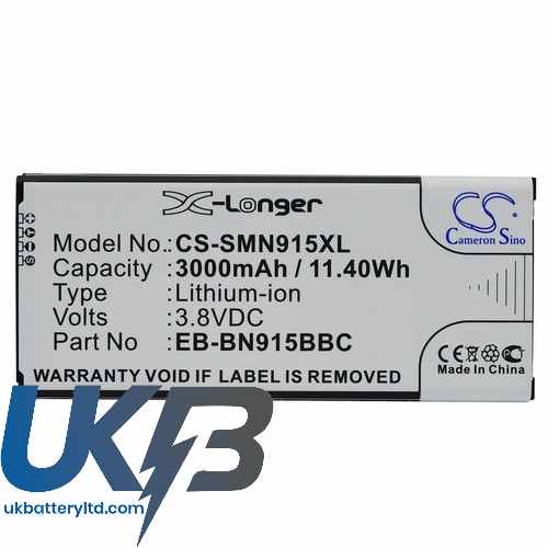 SAMSUNG EB BN915BBK Compatible Replacement Battery
