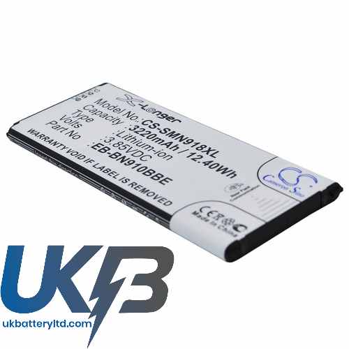 SAMSUNG SM N910FD Compatible Replacement Battery