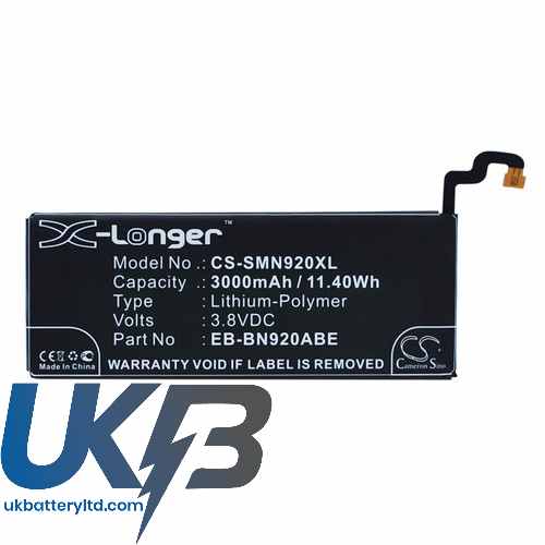 SAMSUNG SM N920K Compatible Replacement Battery