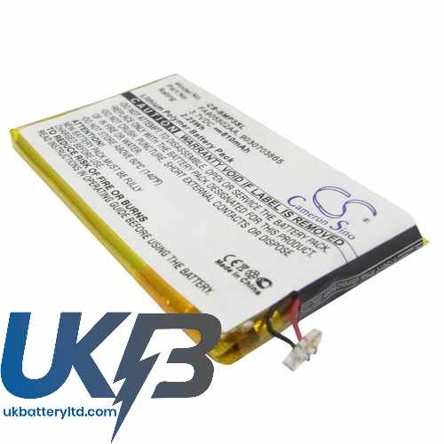 Samsung 9030703865 FA905502AA YP-P3 YP-P3CB/XSH YP-P3JCB/XAA Compatible Replacement Battery