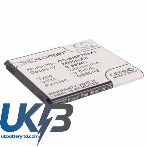SAMSUNG B650AC Compatible Replacement Battery