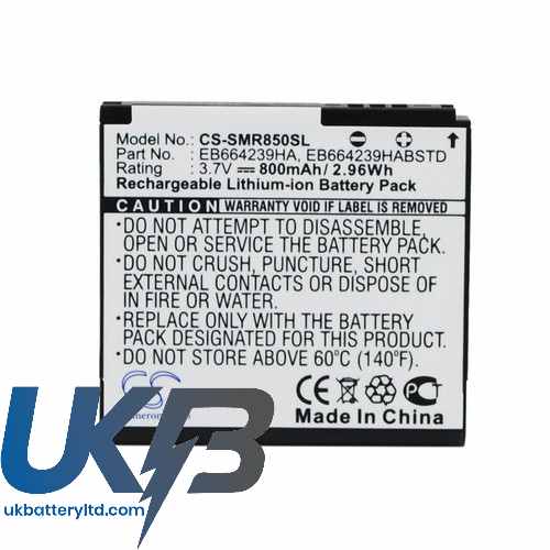 Cricket EB664239HA EB664239HABSTD R710 Suede SCH-R710 Touch Compatible Replacement Battery