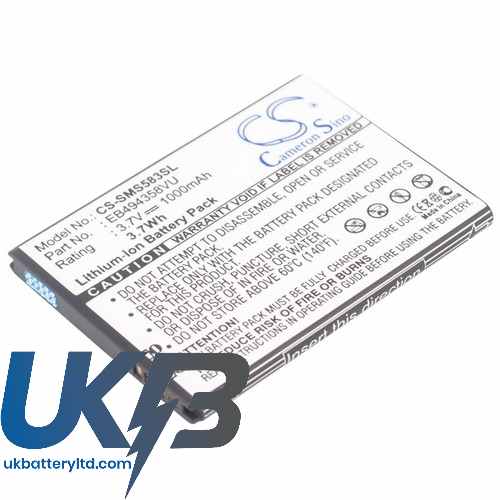 SAMSUNG GT S5831I Compatible Replacement Battery