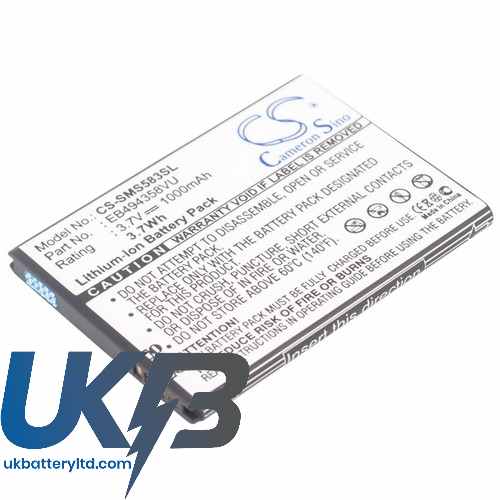 SAMSUNG GT S5830T Compatible Replacement Battery