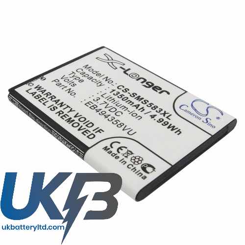 SAMSUNG GT S5830T Galaxy S Mini Compatible Replacement Battery