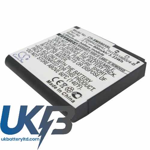 Samsung EB664239HU EB664239HUCSTD GT-S7550 GT-S8000 Jet Compatible Replacement Battery