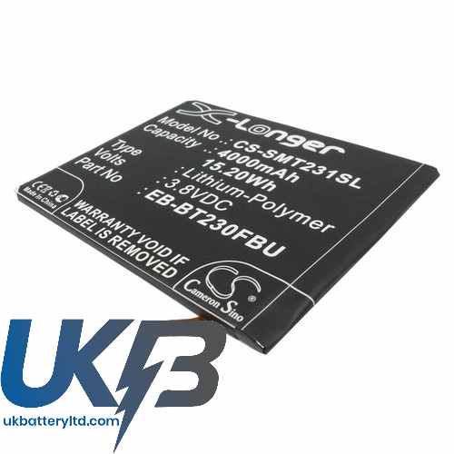 Samsung EB-BT230FBE EB-BT230FBU 403SC Degas Galaxy Tab4 7.0 Compatible Replacement Battery