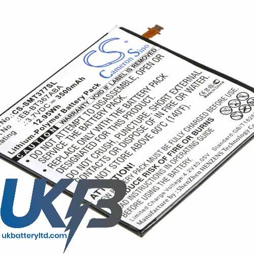 Samsung EB-BT367ABA GH43-04539A Galaxy Tab 5 E 8.0 4G LTE Compatible Replacement Battery
