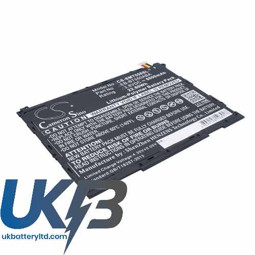 Samsung EB-BT550ABA EB-BT550ABE Galaxy Tab A 9.7 Plus WiFi SM-P350 Compatible Replacement Battery