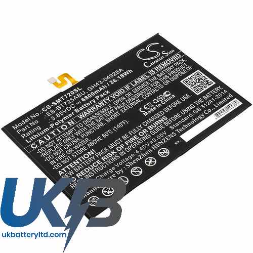 Samsung Galaxy Tab S5e WiFi Compatible Replacement Battery