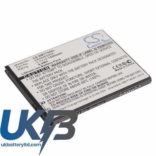 SAMSUNG ExhibitII4G Compatible Replacement Battery