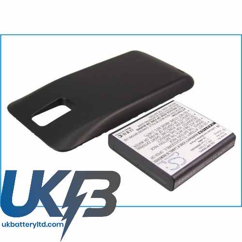 SAMSUNG Galaxy S IIX Extended With Black Back Cover Compatible Replacement Battery