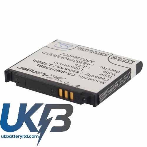 SAMSUNG SGH U750 Compatible Replacement Battery