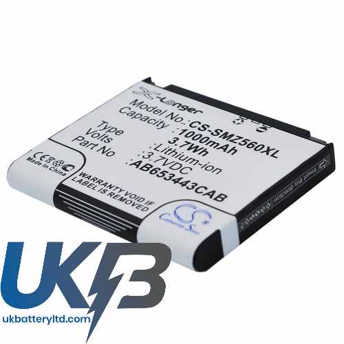 SAMSUNG SGH Z560V Compatible Replacement Battery