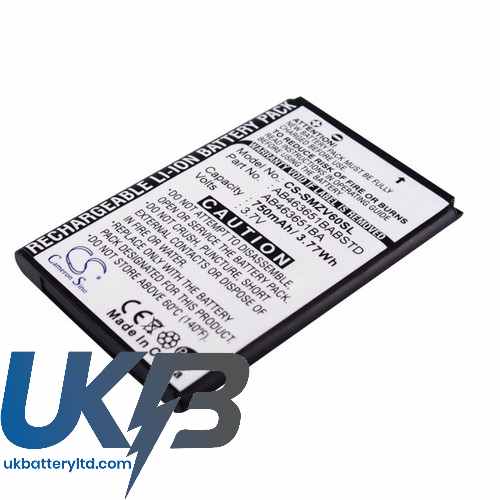 Samsung Ab463651Ba Ab463651Babstd Ab463651Be Katalyst T739 Sgh-A637 Compatible Replacement Battery