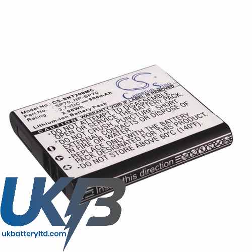 Sony 4-261-368-01 NP-SP70 SP70 Bloggie Duo MHS-FS2 MHS-FS2/V Compatible Replacement Battery
